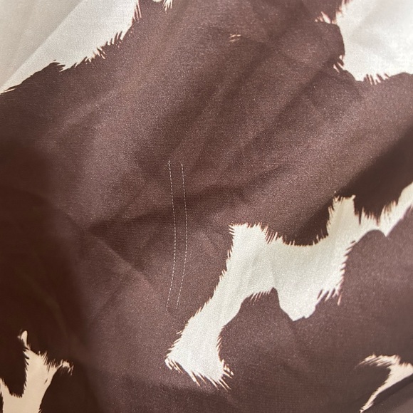 Silky Cow print Mini Slip Dress - Picture 7 of 7